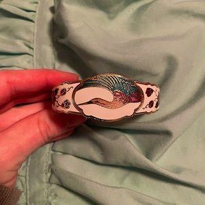 70s Vintage Genuine Cloisonne Bird Bracelet